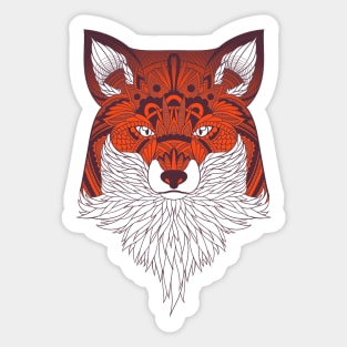 Tribal Fox 2 Sticker